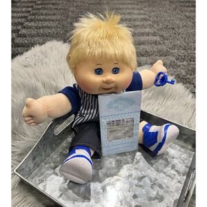 Cabbage Patch‎ 15" Boy Plush Blonde Hair Blue/Eyes Caucasian 2015 “Edward Dane”